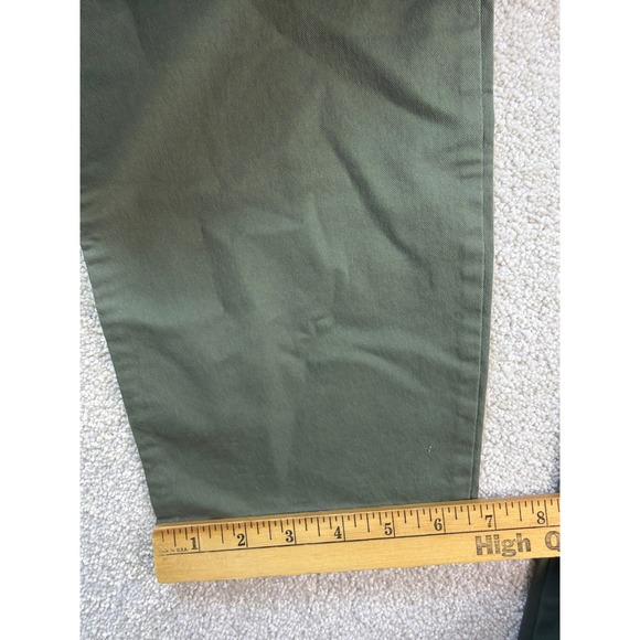 Old Navy Pixie Pants NEW Women's 16 (38x26.5) Olive Green Cropped Utility Chino - Picture 9 of 9